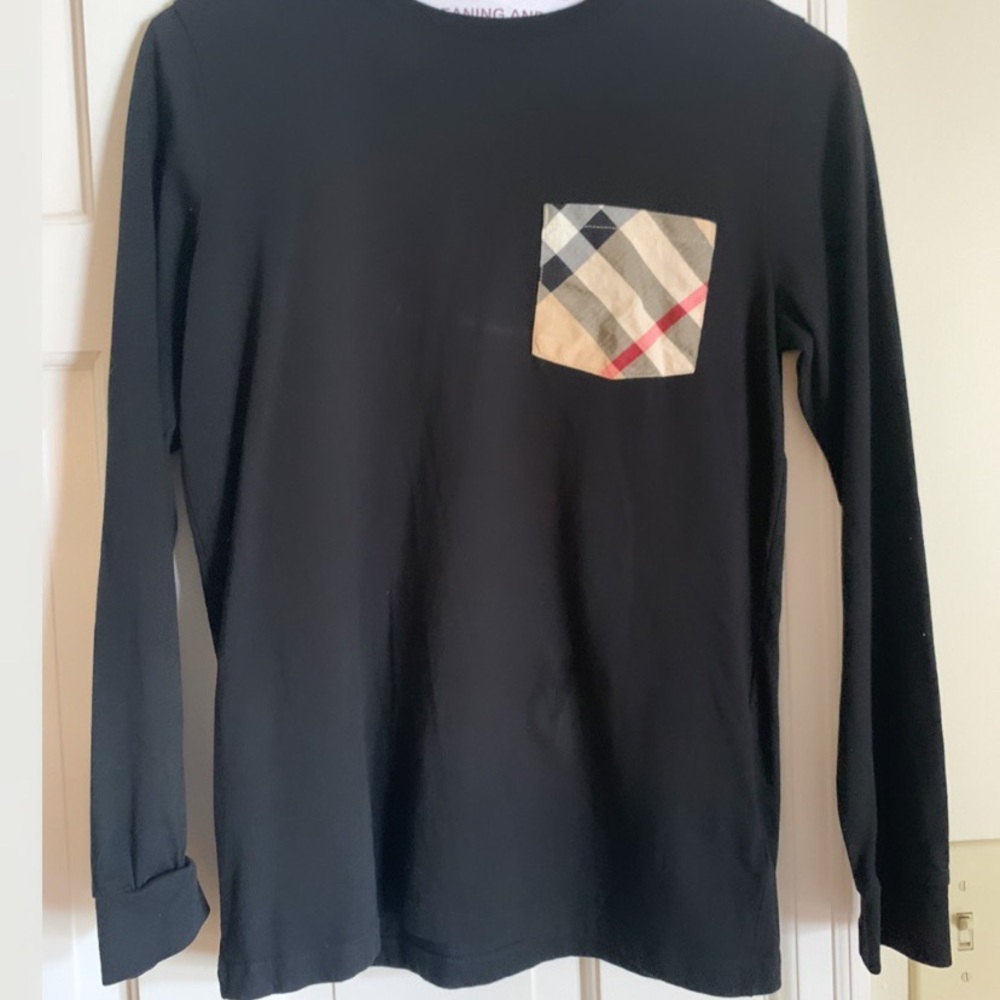 Boys Burberry Long Sleeve Tee